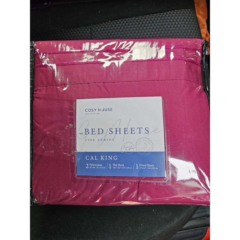 Cosy House Collection 1500 Series CAL KING Baby Fuchsia Sheet Set